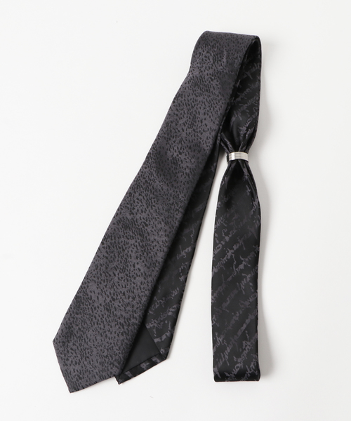 Semantic Design セマンティックデザイン の セマンティックデザイン Semantic Design ソリッド ヒビストライプ柄ツインリングネクタイ 7 0cm幅 ネクタイ Wear