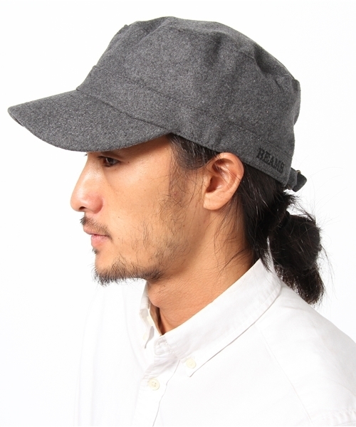 BEAMS（ビームス）の「BEAMS / WOOL WORK CAP（キャップ・メンズ・グレー/ブラック/ブラウン・ONE SIZE）」の2枚目の写真