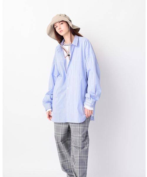 MONKEY TIME(モンキータイム)の「<monkey time> STRIPE PANEL OVERSIZED REG/シャツ(シャツ/ブラウス・メンズ・コバルトブルー・LARGE/X-LARGE/MEDIUM)」の7枚目の写真