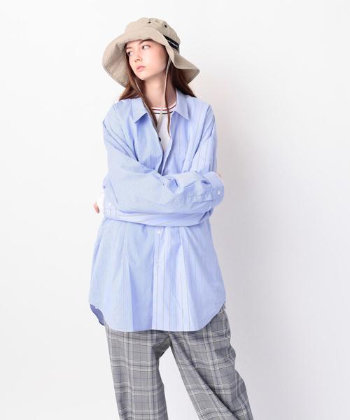 MONKEY TIME(モンキータイム)の「<monkey time> STRIPE PANEL OVERSIZED REG/シャツ(シャツ/ブラウス・メンズ・コバルトブルー・LARGE/X-LARGE/MEDIUM)」の8枚目の写真