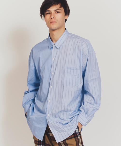 MONKEY TIME(モンキータイム)の「<monkey time> STRIPE PANEL OVERSIZED REG/シャツ(シャツ/ブラウス・メンズ・コバルトブルー・LARGE/X-LARGE/MEDIUM)」の9枚目の写真