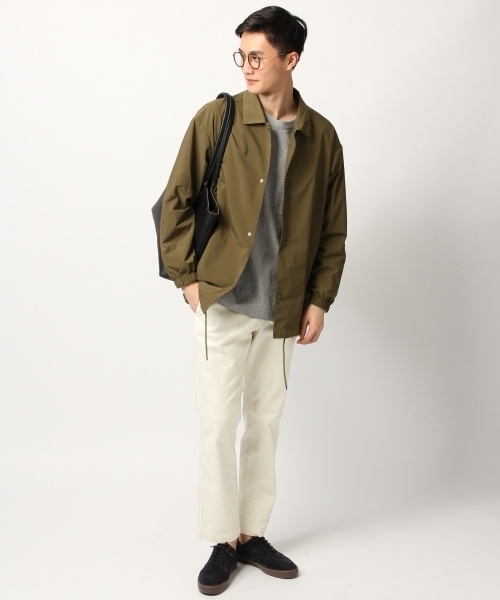 GLOBAL WORK（グローバルワーク）の「【撥水】コーチジャケット/775837（ブルゾン・メンズ・ライトグレー/ブラック/グリーン・SMALL/MEDIUM/LARGE/X-LARGE）」の6枚目の写真