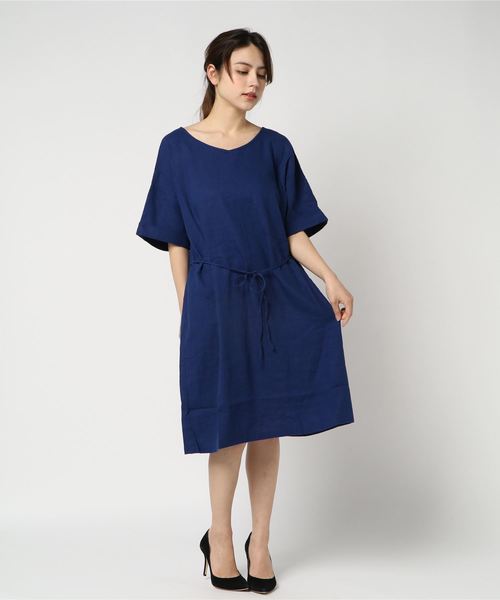 LBC（エルビーシー）の「【WEB限定LLサイズ有り】サックワンピース（ワンピース・レディース・イエロー/ブルー/グリーン・LL/M/L）」の7枚目の写真