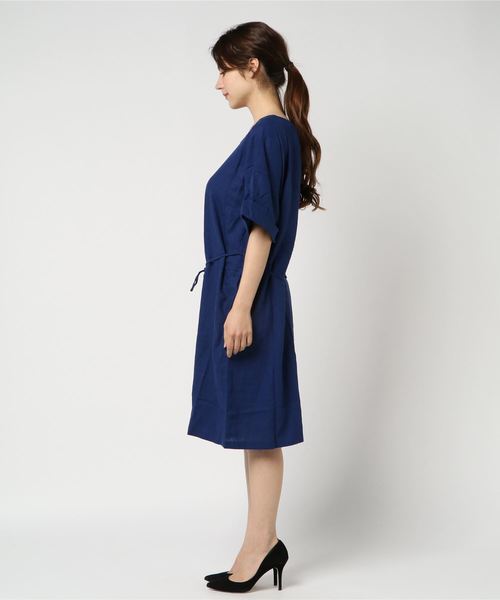 LBC（エルビーシー）の「【WEB限定LLサイズ有り】サックワンピース（ワンピース・レディース・イエロー/ブルー/グリーン・LL/M/L）」の5枚目の写真