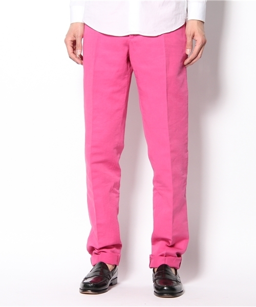 INCOTEX（インコテックス）の「1AGW30　61189（その他パンツ・メンズ・オフホワイト/ブルー/ピンク・48/46/44）」の3枚目の写真