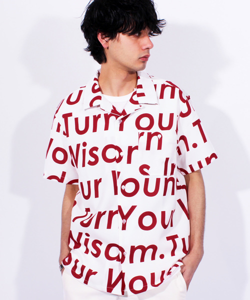 8(eight)(エイト)の「ロゴ 半袖シャツ ビッグシルエット(シャツ/ブラウス・メンズ・ホワイト/ブラック/レッド/ブルー・MEDIUM/LARGE)」の4枚目の写真