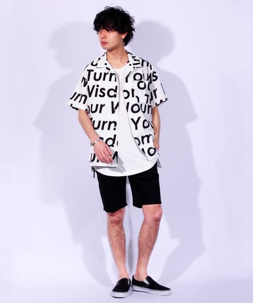 8(eight)(エイト)の「ロゴ 半袖シャツ ビッグシルエット(シャツ/ブラウス・メンズ・ホワイト/ブラック/レッド/ブルー・MEDIUM/LARGE)」の13枚目の写真