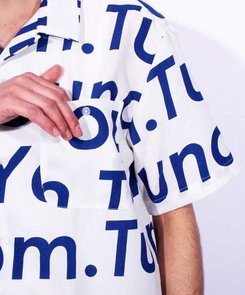 8(eight)(エイト)の「ロゴ 半袖シャツ ビッグシルエット(シャツ/ブラウス・メンズ・ホワイト/ブラック/レッド/ブルー・MEDIUM/LARGE)」の11枚目の写真