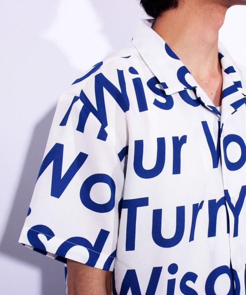 8(eight)(エイト)の「ロゴ 半袖シャツ ビッグシルエット(シャツ/ブラウス・メンズ・ホワイト/ブラック/レッド/ブルー・MEDIUM/LARGE)」の20枚目の写真