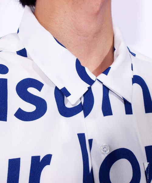 8(eight)(エイト)の「ロゴ 半袖シャツ ビッグシルエット(シャツ/ブラウス・メンズ・ホワイト/ブラック/レッド/ブルー・MEDIUM/LARGE)」の17枚目の写真