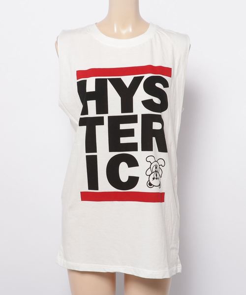 HYSTERIC GLAMOUR(ヒステリックグラマー)の「SPINNING BEAR pt ノースリーブ(タンクトップ・レディース・ブラック/ホワイト/レッド・FREE)」の10枚目の写真