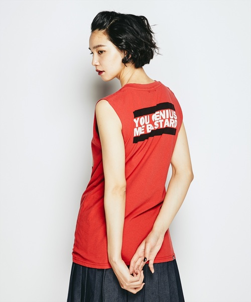 HYSTERIC GLAMOUR(ヒステリックグラマー)の「SPINNING BEAR pt ノースリーブ(タンクトップ・レディース・ブラック/ホワイト/レッド・FREE)」の7枚目の写真