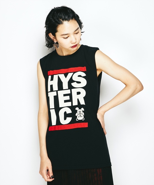 HYSTERIC GLAMOUR(ヒステリックグラマー)の「SPINNING BEAR pt ノースリーブ(タンクトップ・レディース・ブラック/ホワイト/レッド・FREE)」の13枚目の写真