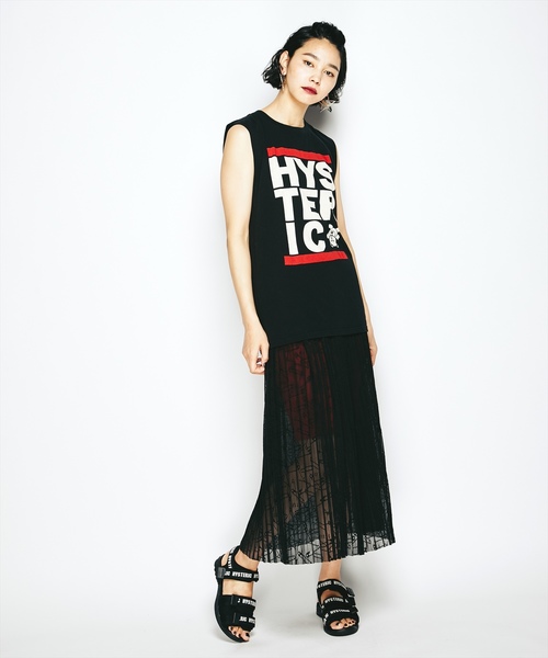 HYSTERIC GLAMOUR(ヒステリックグラマー)の「SPINNING BEAR pt ノースリーブ(タンクトップ・レディース・ブラック/ホワイト/レッド・FREE)」の11枚目の写真