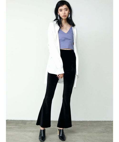 EMODA（エモダ）の「コーデュロイフィットパンツ（その他パンツ・レディース・ブラック/カーキ/キャメル・FREE）」の10枚目の写真