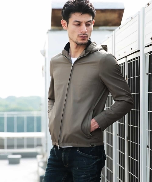 MICHEL KLEIN HOMME (ミッシェルクランオム)の「ブルゾン(クリアツイル)(ブルゾン・メンズ・ブラック/カーキ・MEDIUM/LARGE/X-LARGE/XX-LARGE)」の6枚目の写真