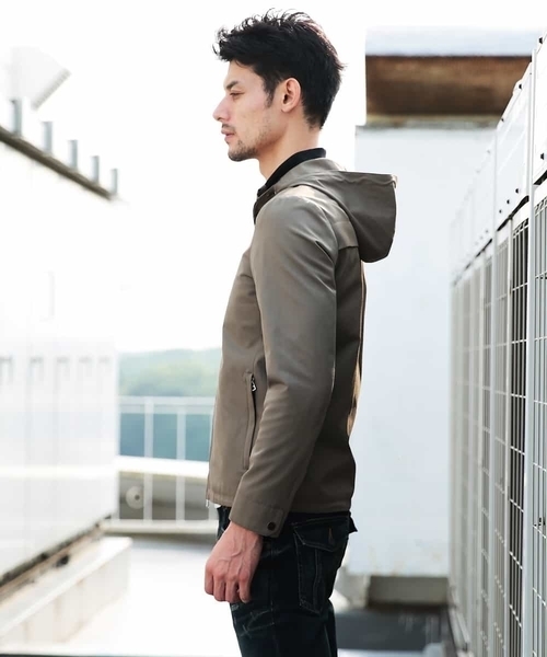 MICHEL KLEIN HOMME (ミッシェルクランオム)の「ブルゾン(クリアツイル)(ブルゾン・メンズ・ブラック/カーキ・MEDIUM/LARGE/X-LARGE/XX-LARGE)」の7枚目の写真