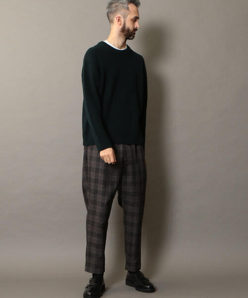 BEAUTY&YOUTH UNITED ARROWS（ビューティーアンドユースユナイテッドアローズ）の「BY バルキー アゼ ニット ◆（ニット/セーター・メンズ・ライトグレー/ブラック/ホワイト/ダークグリーン/レッド/ライトブルー・SMALL/LARGE/X-LARGE/MEDIUM）」の13枚目の写真