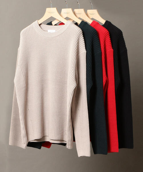 BEAUTY&YOUTH UNITED ARROWS（ビューティーアンドユースユナイテッドアローズ）の「BY バルキー アゼ ニット ◆（ニット/セーター・メンズ・ライトグレー/ブラック/ホワイト/ダークグリーン/レッド/ライトブルー・SMALL/LARGE/X-LARGE/MEDIUM）」の12枚目の写真