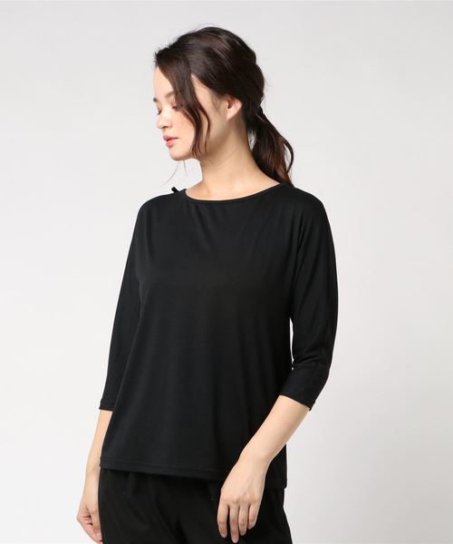 KOBE LETTUCE（コウベレタス）の「バックリボンデザインカットソートップス＊レディース/Tシャツ[C3433]神戸レタス（Tシャツ/カットソー・レディース・ブラック/グレー/ボルドー/モカ・FREE）」の2枚目の写真