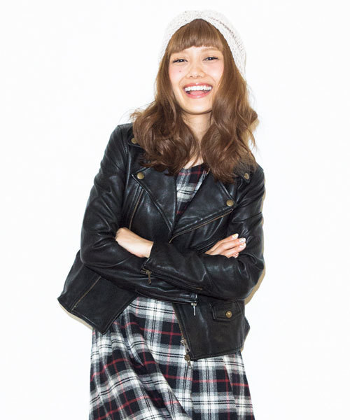 Khaju（カージュ）の「Khaju:ラムレザーライダース□（ライダース