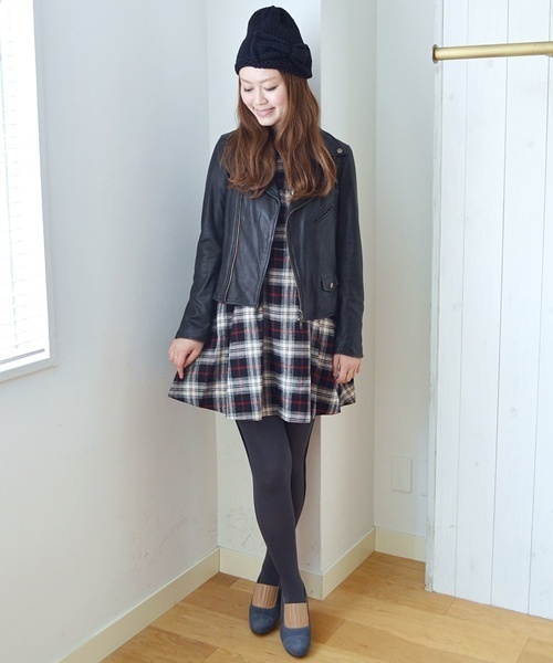 Khaju（カージュ）の「Khaju:ラムレザーライダース□（ライダースジャケット・レディース・ブラック/ブラウン・36/38）」の7枚目の写真