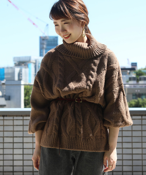 Freak S Store フリークスストア の Web限定 タートルネック ケーブルニット ニット セーター Wear