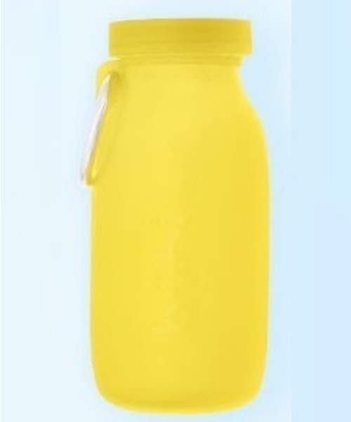 fridge(フリッジ)の「【bubi】ブビ 450ml ハイグレードシリコンボトル(グラス/マグカップ/タンブラー)」|レモンイエロー