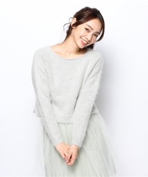 Ray BEAMS | Ray BEAMS / アンゴラ混 ボートネック プルオーバー(ニット/セーター)