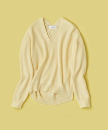 【洗える・34(SS)、42(LL)WEB限定サイズ】Vネックニット