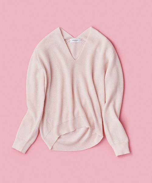 セール】【洗える・34（SS）、42（LL)WEB限定サイズ】Vネックニット