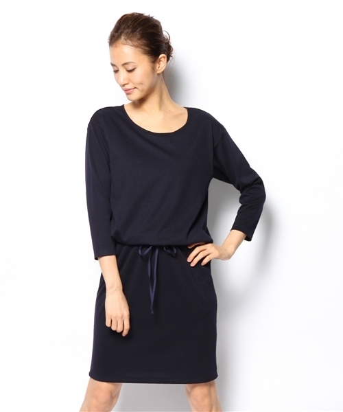 BEAUTY&YOUTH UNITED ARROWS（ビューティーアンドユースユナイテッドアローズ）の「BYSF ポンチタックワンピース ◆（ワンピース・レディース・グレー/モカ/ネイビー・フリー）」の3枚目の写真