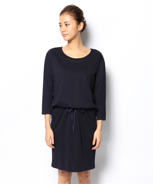 BEAUTY&YOUTH UNITED ARROWS（ビューティーアンドユースユナイテッドアローズ）の「BYSF ポンチタックワンピース ◆（ワンピース・レディース・グレー/モカ/ネイビー・フリー）」の4枚目の写真