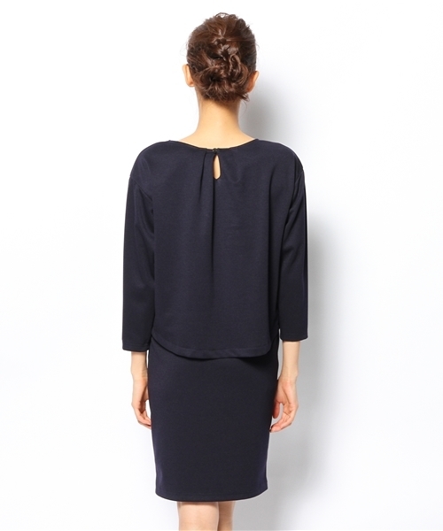 BEAUTY&YOUTH UNITED ARROWS（ビューティーアンドユースユナイテッドアローズ）の「BYSF ポンチタックワンピース ◆（ワンピース・レディース・グレー/モカ/ネイビー・フリー）」の6枚目の写真