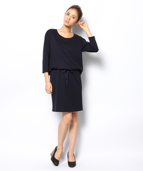 BEAUTY&YOUTH UNITED ARROWS（ビューティーアンドユースユナイテッドアローズ）の「BYSF ポンチタックワンピース ◆（ワンピース・レディース・グレー/モカ/ネイビー・フリー）」の7枚目の写真