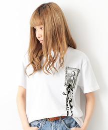 devirock | dotmasterコラボ プリント半袖Tシャツ  レディースサイズ(Tシャツ/カットソー)