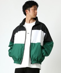 Lazar | ビッグシルエット 切り替えフルジップブルゾン(ナイロンジャケット)
