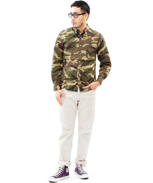 BEAMS PLUS(ビームスプラス)の「○BEAMS PLUS / オックスフォードボタンダウンシャツ(Camouflage)14S/S(シャツ/ブラウス・メンズ・その他2/その他1・LARGE/X-SMALL/SMALL/X-LARGE/MEDIUM)」の15枚目の写真