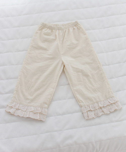 Rora(ローラ)の「ドルミール パジャマ パンツ(ルームウェア/パジャマ・キッズ・ベージュ・S/M/L)」の5枚目の写真