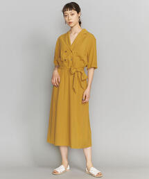 BEAUTY&YOUTH UNITED ARROWS | BY ダブルブレステッドマキシシャツワンピース◆(ワンピース)