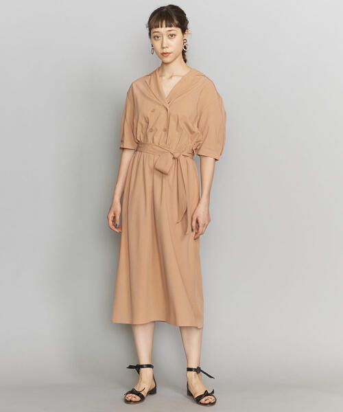 B&Y UNITED ARROWS　コットン マキシ シャツワンピース BEAUTY&YOUTH UNITED ARROWS（ビューティーアンドユース