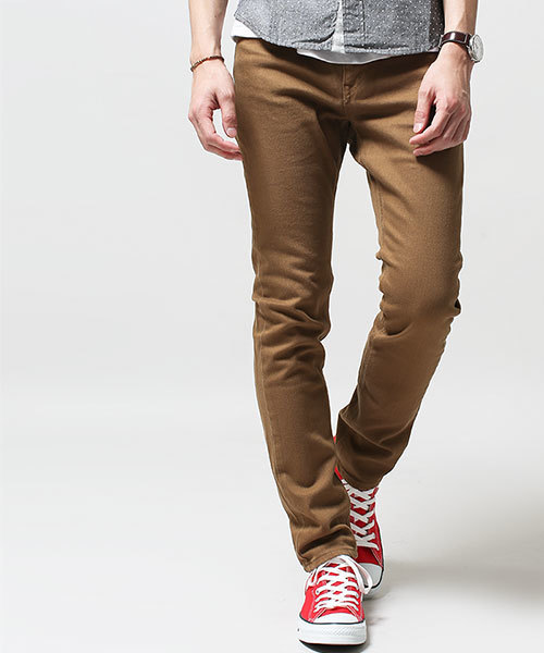 NANO universe（ナノユニバース）の「Lee(リー)/JeggersⅡSarouelTapered （デニムパンツ・メンズ・ホワイト/ブラウン/ブラック・SMALL/MEDIUM/X-SMALL/LARGE）」の3枚目の写真