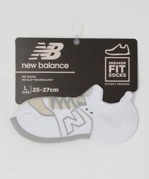 NEW BALANCE（ニューバランス）の「＜New Balance（ニューバランス）＞スニーカー柄 ソックス（ソックス/靴下・メンズ・ワインレッド/ネイビー/グレー/ホワイト/ゴールド/ブラック/ダークグリーン/コバルトブルー/オレンジ・FREE）」の2枚目の写真
