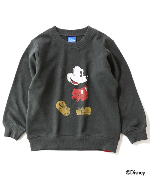 devirock(デビロック)の「ミッキー 柄長袖スウェットトレーナー(スウェット・キッズ・杢グレー/スミクロ/ダークベージュ・80cm/90cm/110cm/100cm/120cm/130cm/140cm/150cm/160cm)」の11枚目の写真