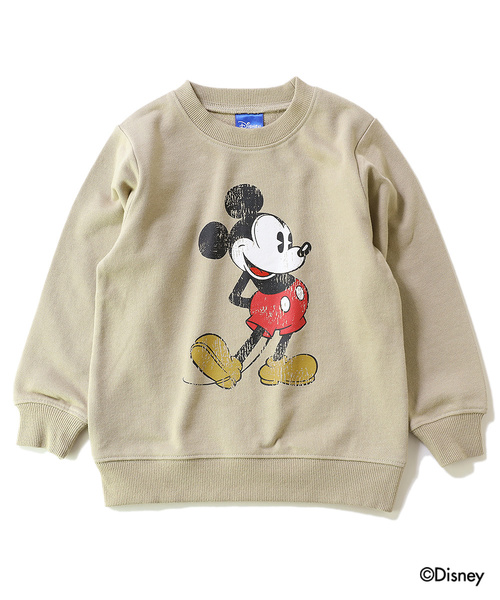 devirock(デビロック)の「ミッキー 柄長袖スウェットトレーナー(スウェット・キッズ・杢グレー/スミクロ/ダークベージュ・80cm/90cm/110cm/100cm/120cm/130cm/140cm/150cm/160cm)」の13枚目の写真