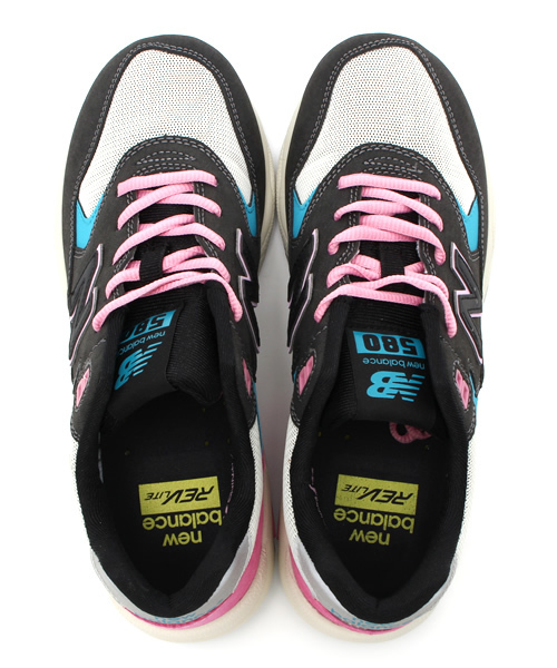 NEW BALANCE(ニューバランス)の「ニューバランス カラフル new balance MRT580(スニーカー・レディース・ピンク/ブラック/ライトグリーン・23.5cm/23cm/24.5cm/24cm)」の5枚目の写真