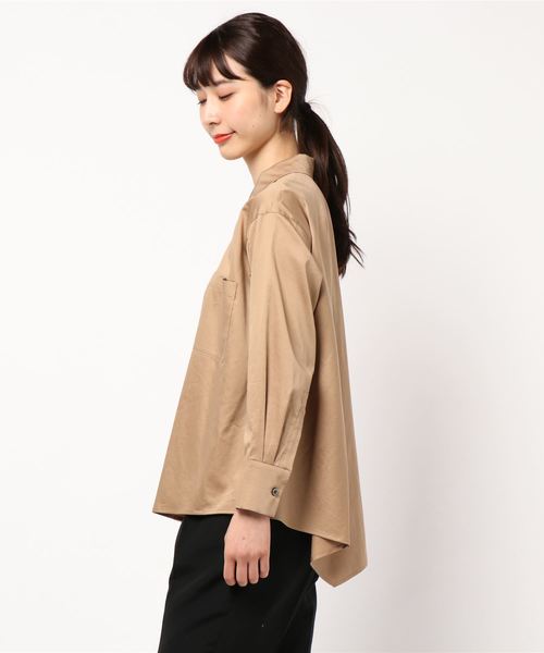 1er Arrondissement◆ウールサテンシャツ/36/ウール/BRW/B1044AFB033 ウールサテンシャツ】｜1er Arrondissement（プルミエ アロン
