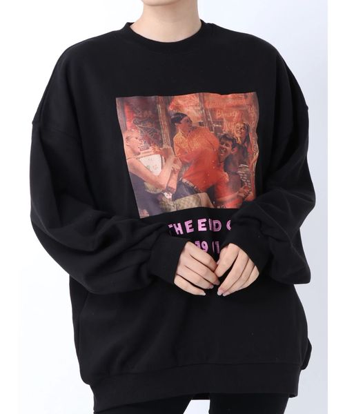 jouetie(ジュエティ)の「60'Sヴィンテージプルオーバー(スウェット・レディース・アイボリー/ブラック/グリーン/ベージュ・MEDIUM)」の3枚目の写真