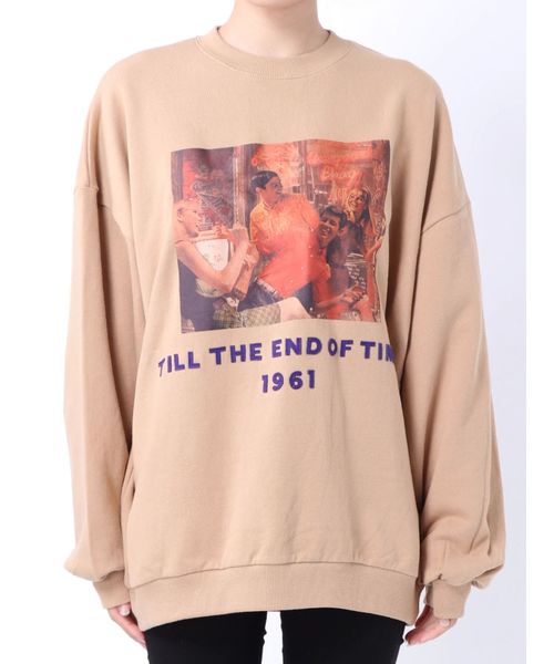 jouetie(ジュエティ)の「60'Sヴィンテージプルオーバー(スウェット・レディース・アイボリー/ブラック/グリーン/ベージュ・MEDIUM)」の12枚目の写真