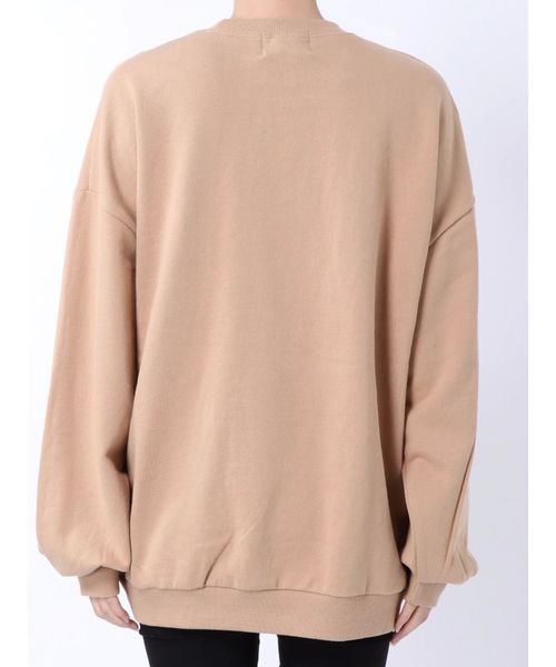 jouetie(ジュエティ)の「60'Sヴィンテージプルオーバー(スウェット・レディース・アイボリー/ブラック/グリーン/ベージュ・MEDIUM)」の5枚目の写真